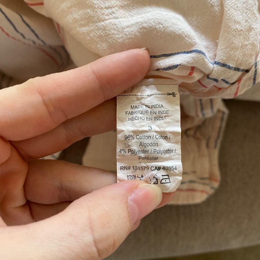 Sundry Basic Stripped Button Down Long Sleeve Col… - image 4